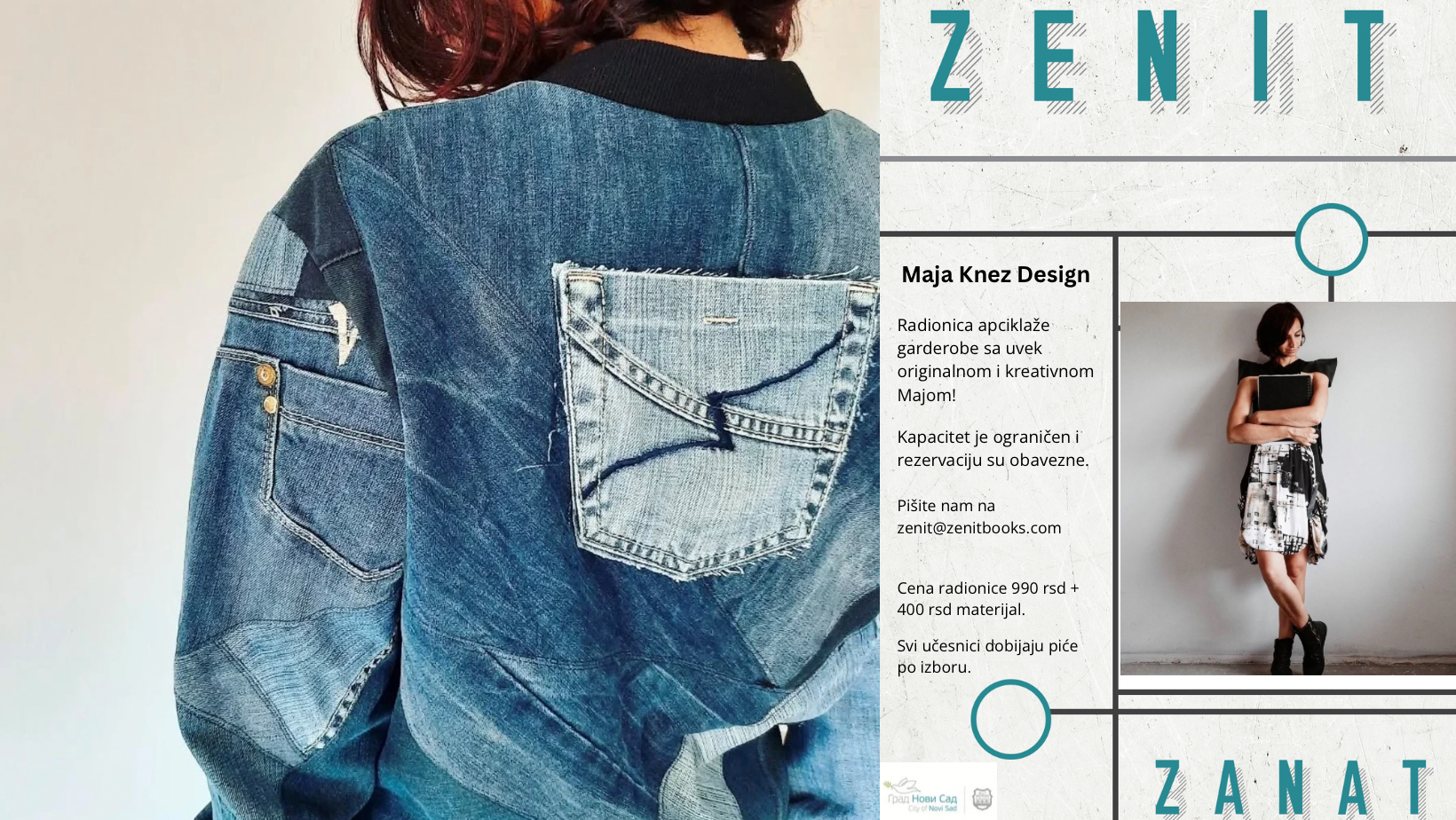 Zanat u Zenitu 2 – Maja Knez Design – radionica apciklaže garderobe